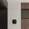 Horizontal light in wall with LED HESTIA black