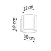 Wall lamp INEZ grey