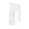 White Sollux Lighting Wall Lamp with wooden frame