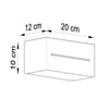 Wall lamp LOBO MAXI grey  for minimalistic interiors