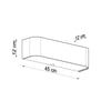 Elegant wall lights for bedroom Sollux Lighting Wall Lamp LOKKO Black
