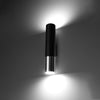 Wall lights LOOPEZ black/chrome perfect for living room lighting