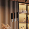 Light in wall design LOOPEZ black/chrome perfect for any space