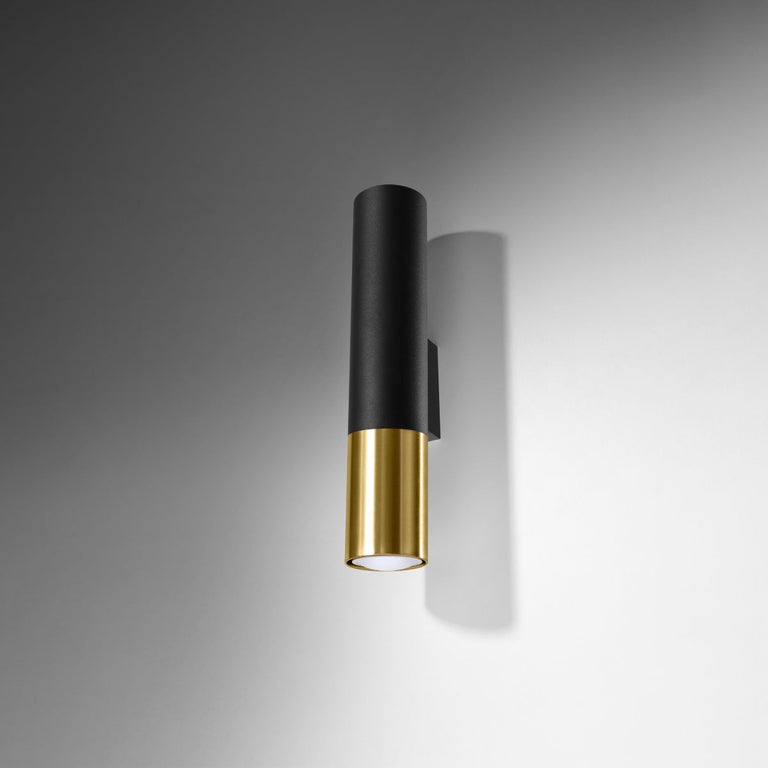 Sollux Lighting Wall Lamp LOOPEZ Black/Golden