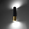 Wall lamp LOOPEZ black/golden - Perfect for living rooms, bedrooms, and hallways
