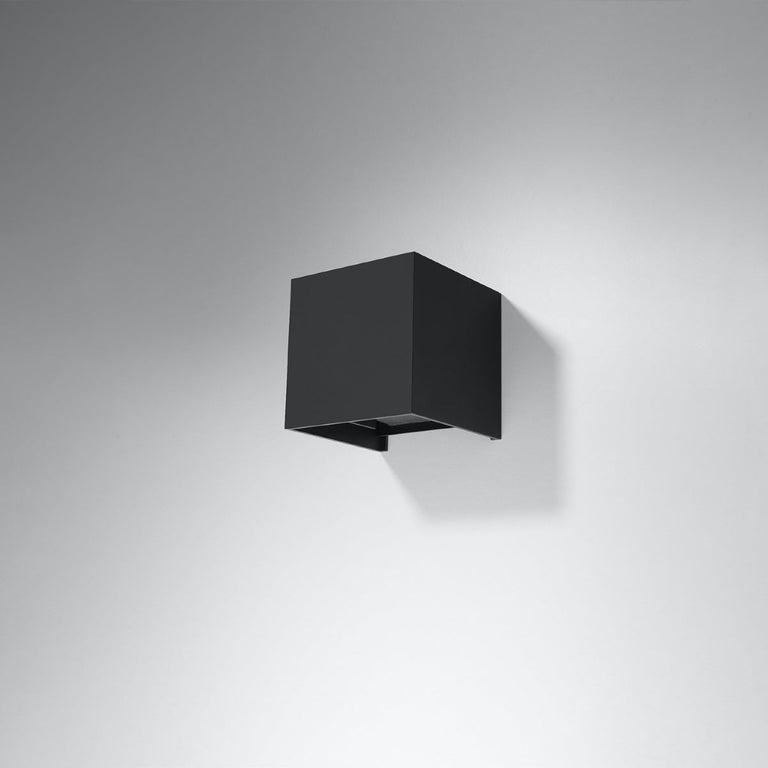 Sollux Lighting Wall Lamp LUCA Black LED IP54