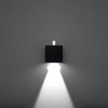 Exterior wall light Sollux Lighting Wall lamp LUCA black LED IP54