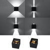 Wall lamp LUCA black LED IP54 for outdoor spaces