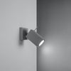 Industrial design wall lights for living room, Sollux Lighting Wall Lamp MERIDA 1 Grey
