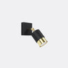 Functional Sollux Lighting Wall Lamp NERO in black/golden
