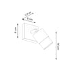 Sollux Lighting Wall Lamp NERO enhancing bedroom decor
