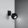LED lights for living room with OCULARE black wall lamp