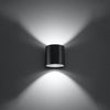 Contemporary wall lamps Sollux Lighting  Wall lamp ORBIS 1 anthracite