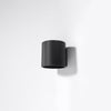 Cylindrical wall lamp Sollux Lighting Wall Lamp ORBIS 1 Black