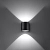 Modern wall lamp Sollux Lighting Wall Lamp ORBIS 1 Black