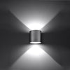 Wall lights Sollux Lighting Wall Lamp ORBIS 1 Grey