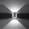 Modern Sollux Lighting Wall Lamp ORBIS 1 White for contemporary spaces
