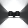 Illuminate your bedroom with Sollux Lighting ORBIS 2 Black wall lamps
