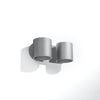 Wall lamp ORBIS 2 grey wall fixtures offer classic and modern design