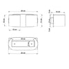 Wall lamp ORBIS 2 grey:  Perfect wall lights for corridors