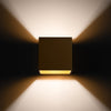 Chic Sollux Lighting Wall Lamp QUAD 1 Gold Illuminating Walls
