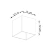 Versatile Sollux Lighting Wall Lamp QUAD 1 Gold for Interior Decor
