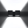 Elegant wall led Wall lamp QUAD 2 black