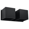 Contemporary wall lights for bedroom Wall lamp QUAD 2 black