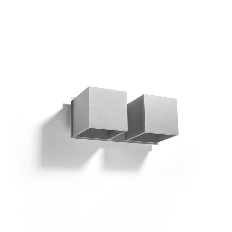 Sollux Lighting Wall Lamp QUAD 2 Grey