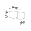 Light on the wall – Sollux Lighting Wall lamp QUAD 2 white