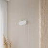 Milky glass cover that softens the light Wall lamp SACCON white