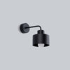 Stylish led lights Sollux Lighting SAVAR 1 in deep black finish