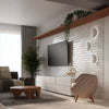 Contemporary Sollux Lighting Wall Lamp SENSES White in living room