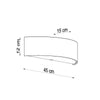 Elegant and stylish design for any room Wall lamp SKALA BLACK