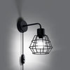 Stylish SUBA Black wall lamp featuring sleek, durable design.
