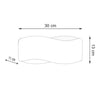 Minimalist design with smooth texture Wall lamp TILA 30 black