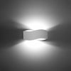 Wall lamp TILA 30 white for living room with led lights