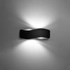 Decorative light on the wall Sollux Lighting  TILA 40 black