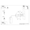 Modern Sollux Lighting Wall Lamp TITRAN 1 White perfect for loft style
