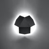 Stylish wall fixtures Sollux Lighting  TRE black for hallways