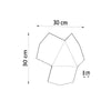 Minimalist design wall LED Sollux Lighting TRE black