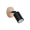 Elegant Sollux Lighting Wall Lamp VERDO Black for bedroom decor.
