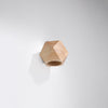 Stylish lighting fixture with natural wood
