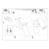 Wall lamp DIREZIONE white for living room lighting