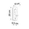 Light on the wall with Sollux Lighting Wall Lamp ENIF Black
