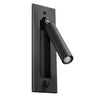 Wall lamp ENIF black Subdued glow or bright beam options