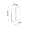 Minimalist wall lamps with Sollux Lighting Wall Lamp FABIANO