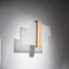 Bedroom wall lights Sollux Lighting Wall Lamp FENIKS 1 natural wood