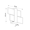 Sleek wall fixtures Sollux Lighting Wall Lamp FENIKS 1  natural wood