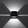 Sleek Sollux Lighting Wall Lamp LOBO Black for contemporary spaces